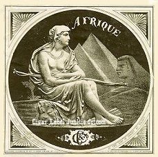 Afrique 1874 cigar label