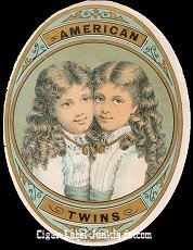 Am Twins cigar label