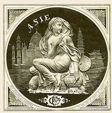 Asie 1874 cigar label