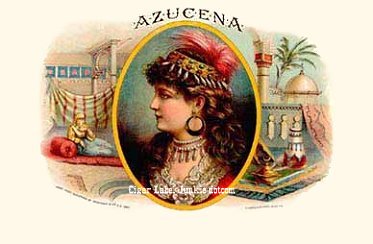Azucena cigar box label