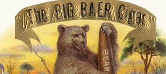 Big Baer close-up cigar box label