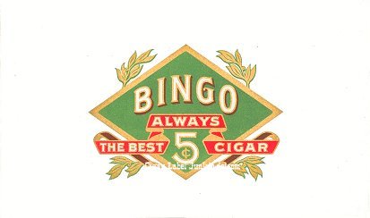 Bingo inner cigar label