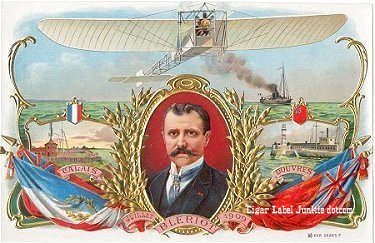 Bleriot cigar box label