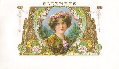 Bloemeke inner cigar label