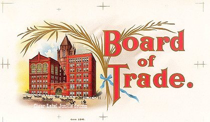 Board Trade- cigar box label