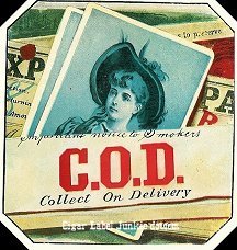 COD cigar box label