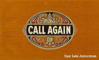 Call Again cigar box label