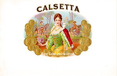 Calsetta cigar box label