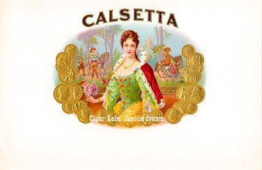 Calsetta inner cigar label