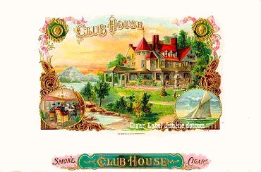 Club House- cigar box label