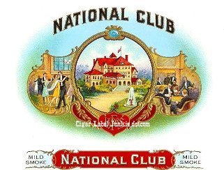 National- cigar box label