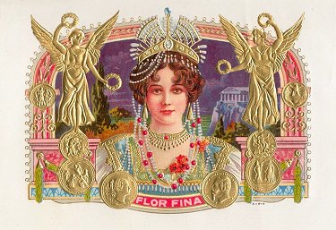 Dalila cigar box label