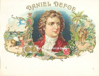 Daniel Defoe-inner cigar label