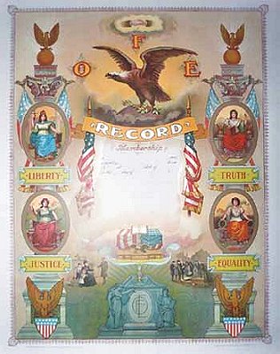 Order Fraternal Eagles- cigar box label