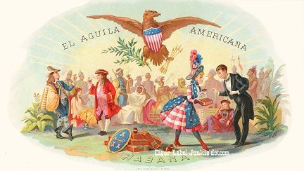 El Agiuila Am cigar box label