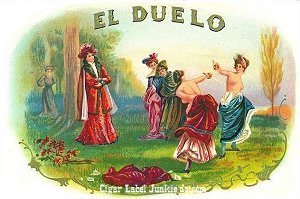 El Duelo cigar label