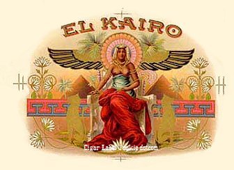 El Kairo cigar box label