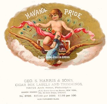 Havana Pride- cigar box label