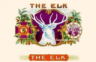 The Elk 3- cigar box label