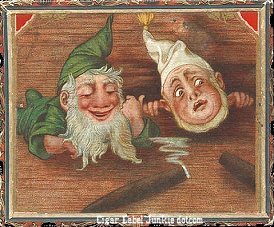 Elves cigar box label