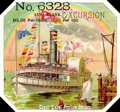 Excursion cigar label
