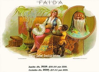 Faida cigar box label