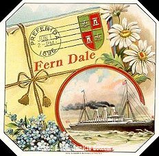 Ferndale cigar box label