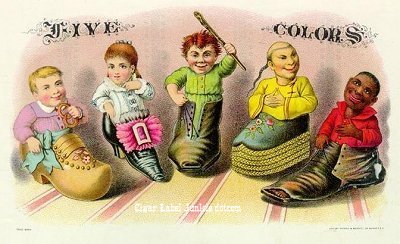 Five Colors cigar box label