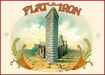 Flatiron Building inner cigar box label