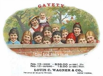 children cigar box label