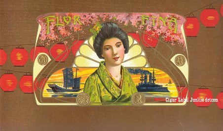 Geisha- cigar box label