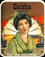 Geisha-cigar box label