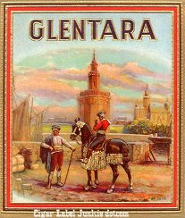 Glentara outer cigar label