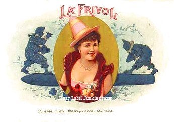 La Frivol cigar box label