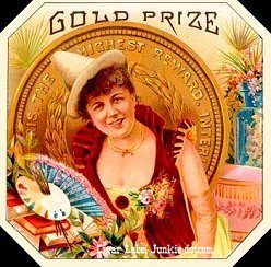 Gold Prize cigar box label