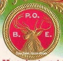 benevolent and protective order of elks - cigar box label