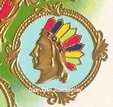 improved order of red men- cigar box label