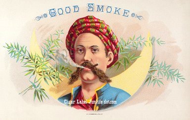 Good Smoke cigar box label