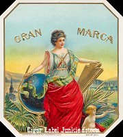 Gran Marca outer cigar box label