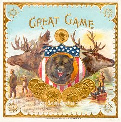 Great Game- cigar box label