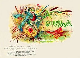 Greenback- cigar box label