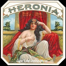 Heronia cigar label