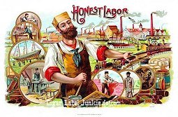 Honest Labor inner cigar label