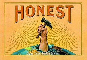 Honest cigar box label