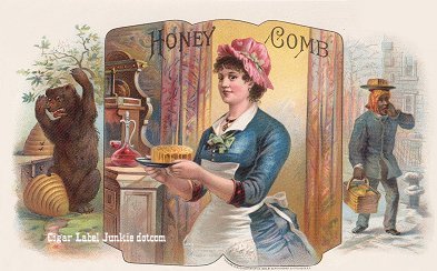 Honey Comb- cigar box label