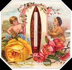 Humor Meter cigar label