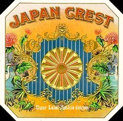 Japan Crest- cigar label