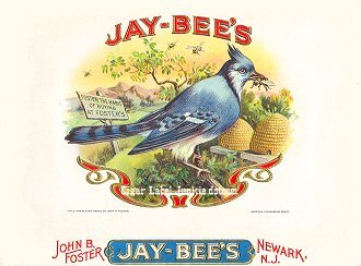 Jay Bees- cigar box label