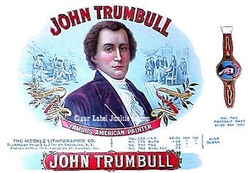 John Trumbull cigar box label