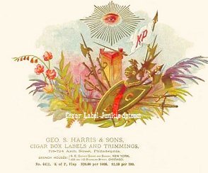KP smp- cigar box label